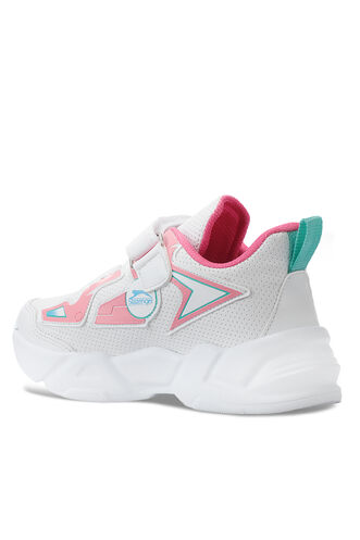 Slazenger KASUMI Kız Çocuk Beyaz / Pembe Sneaker - Thumbnail