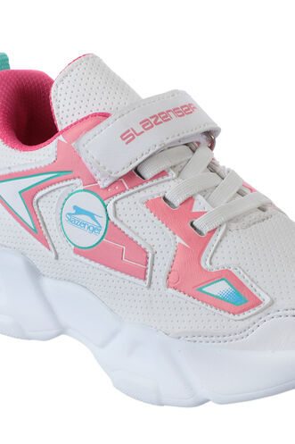 Slazenger KASUMI Kız Çocuk Beyaz / Pembe Sneaker - Thumbnail