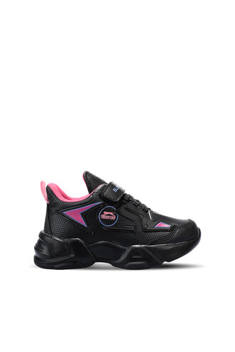 Slazenger KASUMI Kız Çocuk Siyah / Fuşya Sneaker - Thumbnail