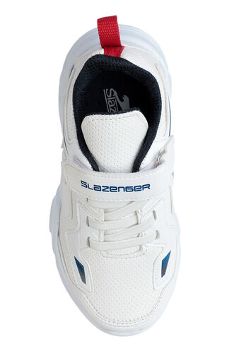 Slazenger KASUMI Sneaker Erkek Çocuk Ayakkabı Beyaz - Lacivert - Thumbnail