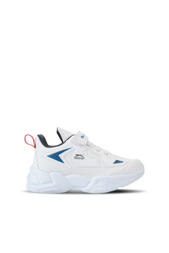 Slazenger KASUMI Sneaker Erkek Çocuk Ayakkabı Beyaz - Lacivert - Thumbnail