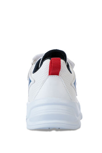 Slazenger KASUMI Sneaker Erkek Çocuk Ayakkabı Beyaz - Lacivert - Thumbnail