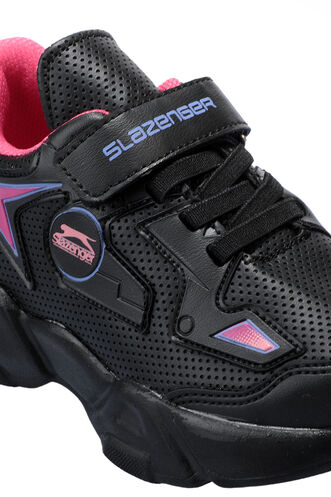 Slazenger KASUMI Sneaker Girls Children's Shoes Black - Fuchsia - Thumbnail