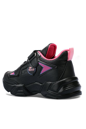 Slazenger KASUMI Sneaker Girls Children's Shoes Black - Fuchsia - Thumbnail