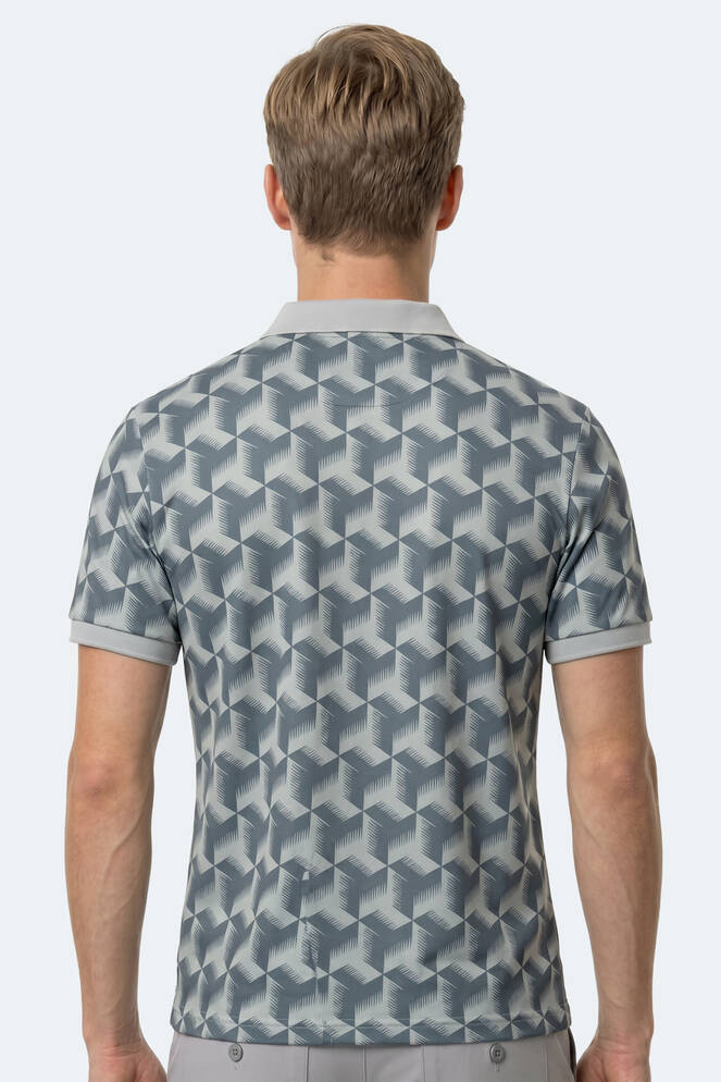 Slazenger KATARIN Erkek Polo Yaka Gri Tişört