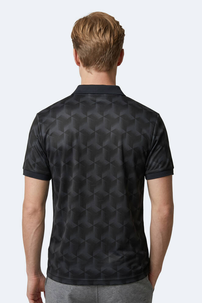 Slazenger KATARIN Erkek Polo Yaka Siyah Tişört