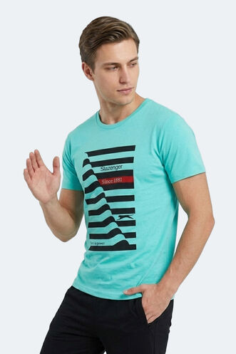 Slazenger KATELL Erkek Kısa Kollu T-Shirt Nane - Thumbnail