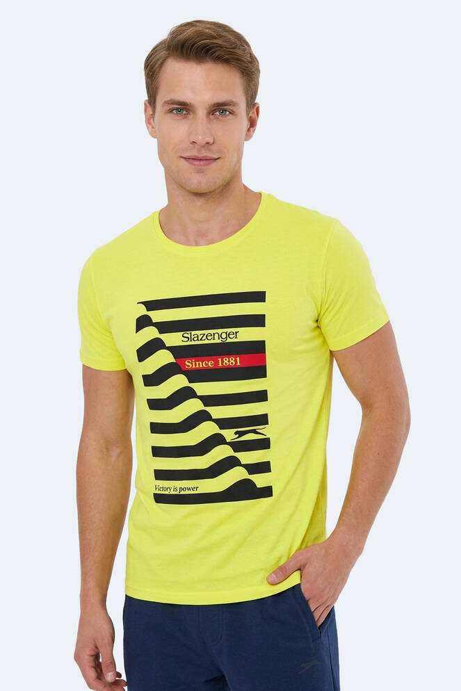 Slazenger KATELL Erkek Kısa Kollu T-Shirt Sarı