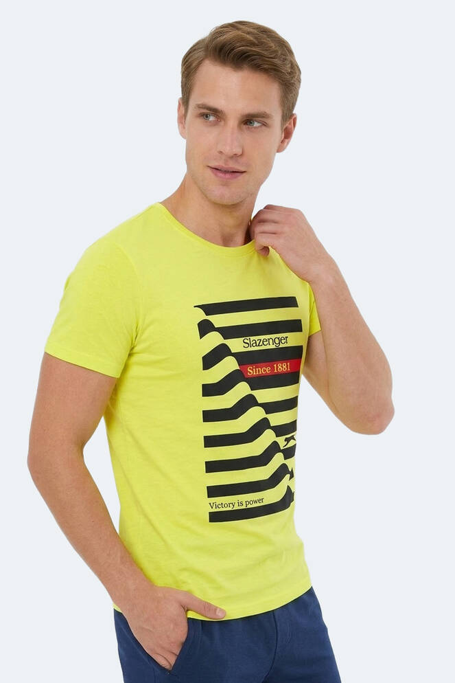 Slazenger KATELL Erkek Kısa Kollu T-Shirt Sarı