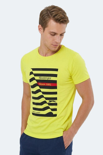 Slazenger KATELL Erkek Kısa Kollu T-Shirt Sarı - Thumbnail