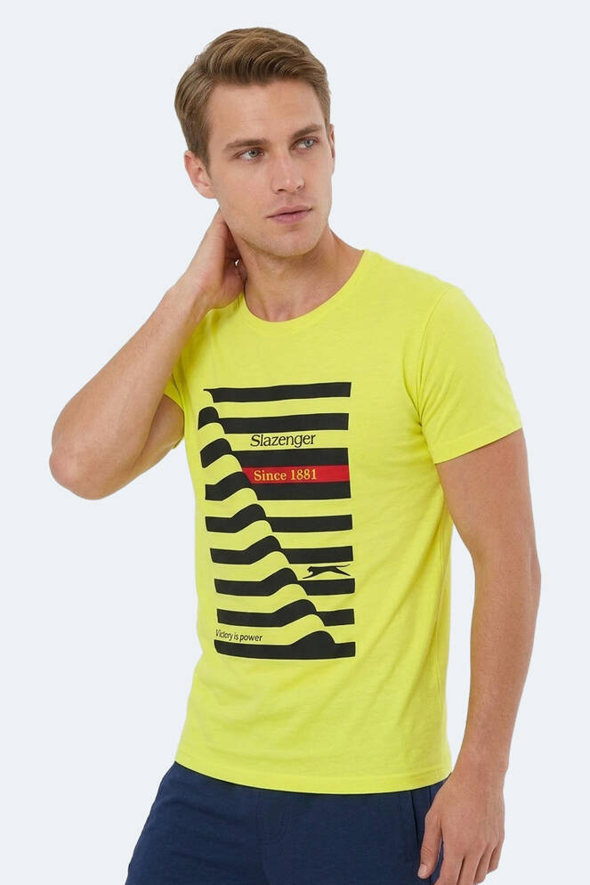 Slazenger KATELL Erkek Kısa Kollu T-Shirt Sarı