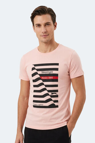 Slazenger - Slazenger KATELL Erkek Kısa Kollu T-Shirt Somon
