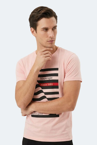 Slazenger KATELL Erkek Kısa Kollu T-Shirt Somon - Thumbnail