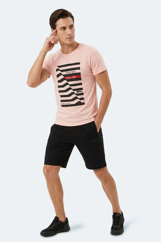 Slazenger KATELL Erkek Kısa Kollu T-Shirt Somon - Thumbnail