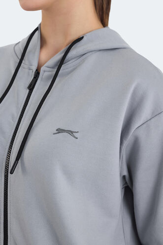 Slazenger KATHLEENA Kadın Sweatshirt Gri - Thumbnail