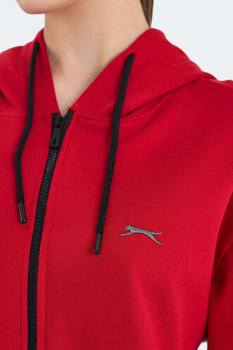 Slazenger KATHLEENA Kadın Sweatshirt Kırmızı - Thumbnail