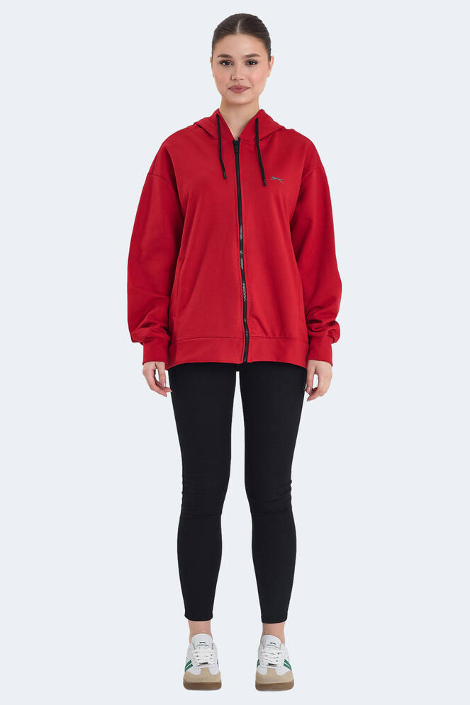 Slazenger KATHLEENA Kadın Sweatshirt Kırmızı