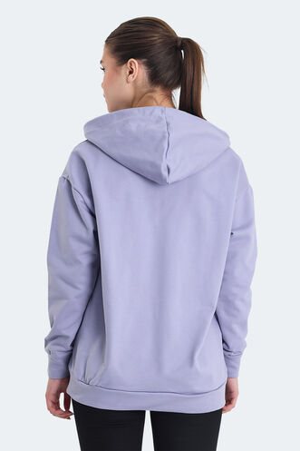 Slazenger KATHLEENA Kadın Sweatshirt Mor - Thumbnail