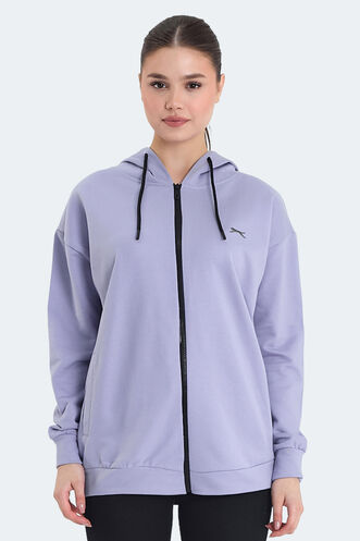 Slazenger - Slazenger KATHLEENA Kadın Sweatshirt Mor
