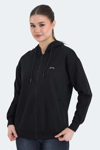 Slazenger KATHLEENA Kadın Sweatshirt Siyah - Thumbnail