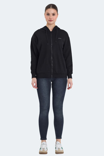 Slazenger KATHLEENA Kadın Sweatshirt Siyah - Thumbnail