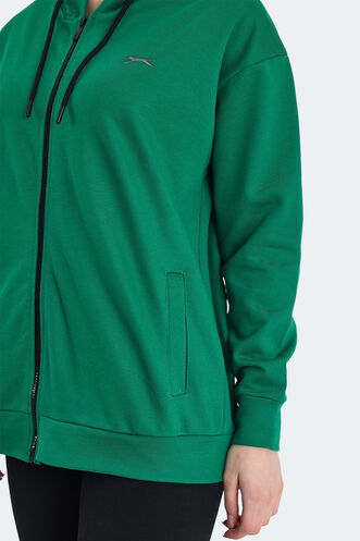 Slazenger KATHLEENA Kadın Sweatshirt Yeşil - Thumbnail