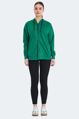 Slazenger KATHLEENA Kadın Sweatshirt Yeşil - Thumbnail