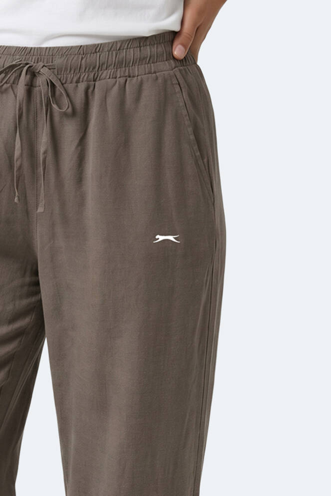 Slazenger KATKA Kadın Bol Paça Yeşil Eşofman Altı