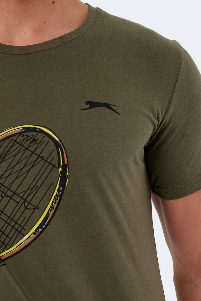 Slazenger KATONS IN Erkek Baskılı Haki Tişört