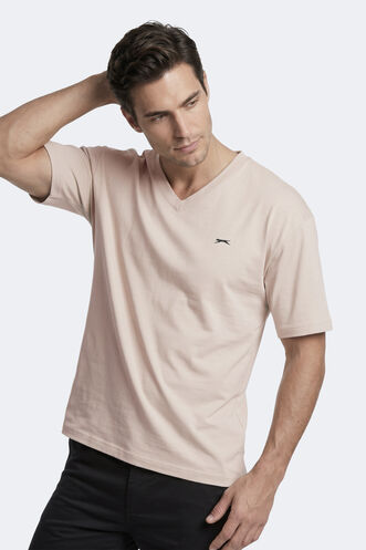 Slazenger KATRE Erkek Bej Tişört - Thumbnail