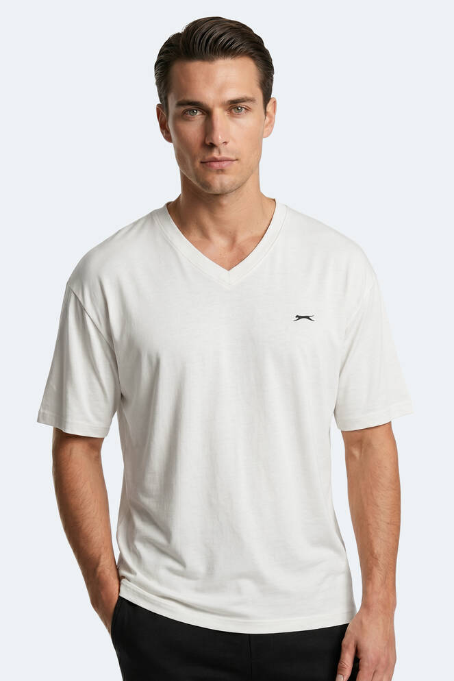 Slazenger KATRE Erkek Beyaz Tişört