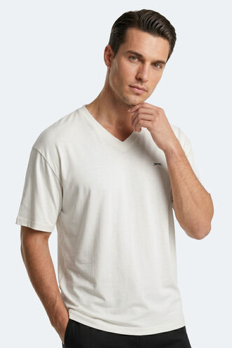 Slazenger KATRE Erkek Beyaz Tişört - Thumbnail