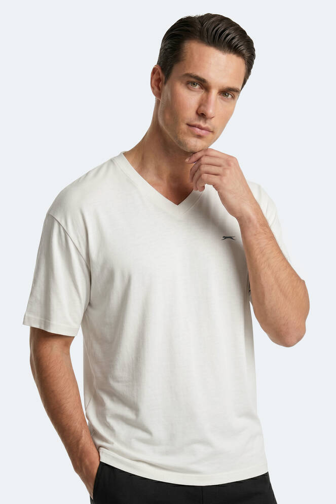 Slazenger KATRE Erkek Beyaz Tişört