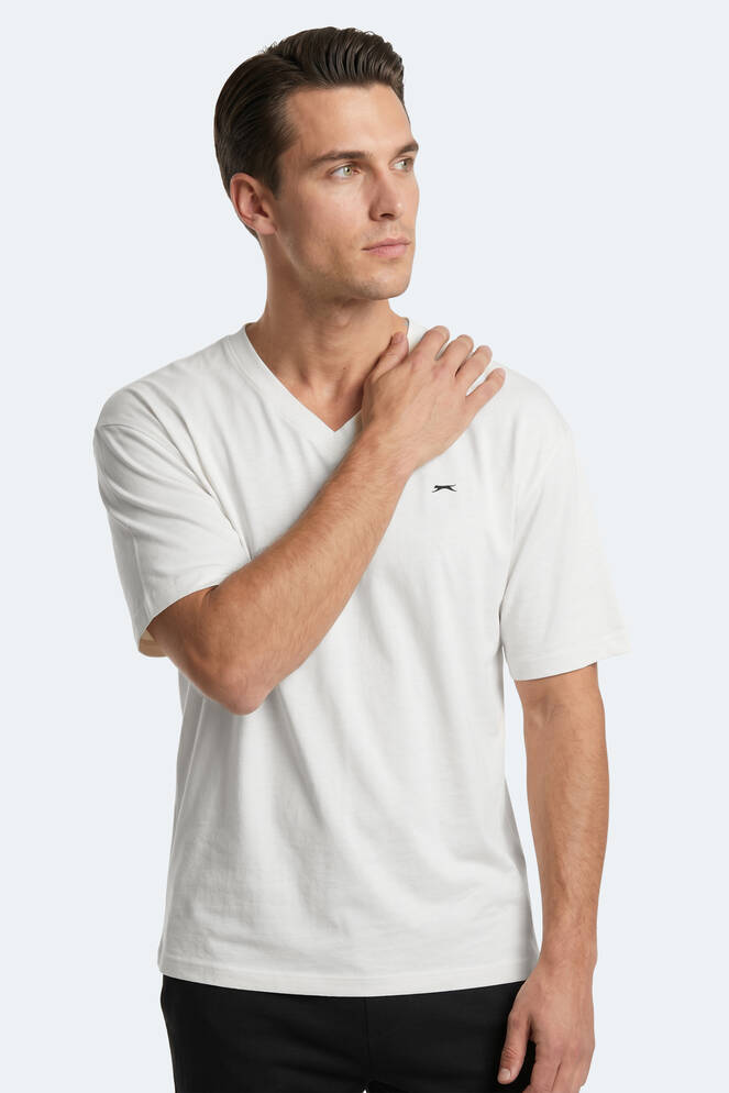 Slazenger KATRE Erkek Beyaz Tişört
