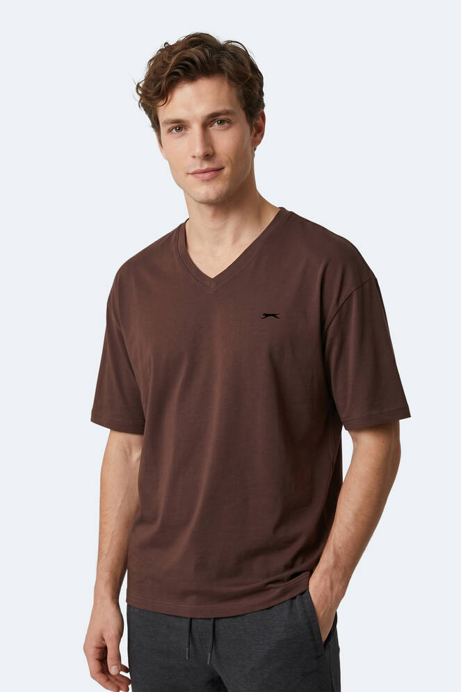 Slazenger KATRE Erkek Kahve Tişört
