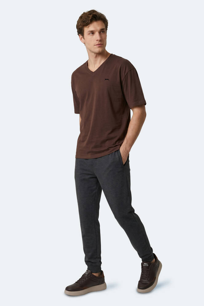 Slazenger KATRE Erkek Kahve Tişört