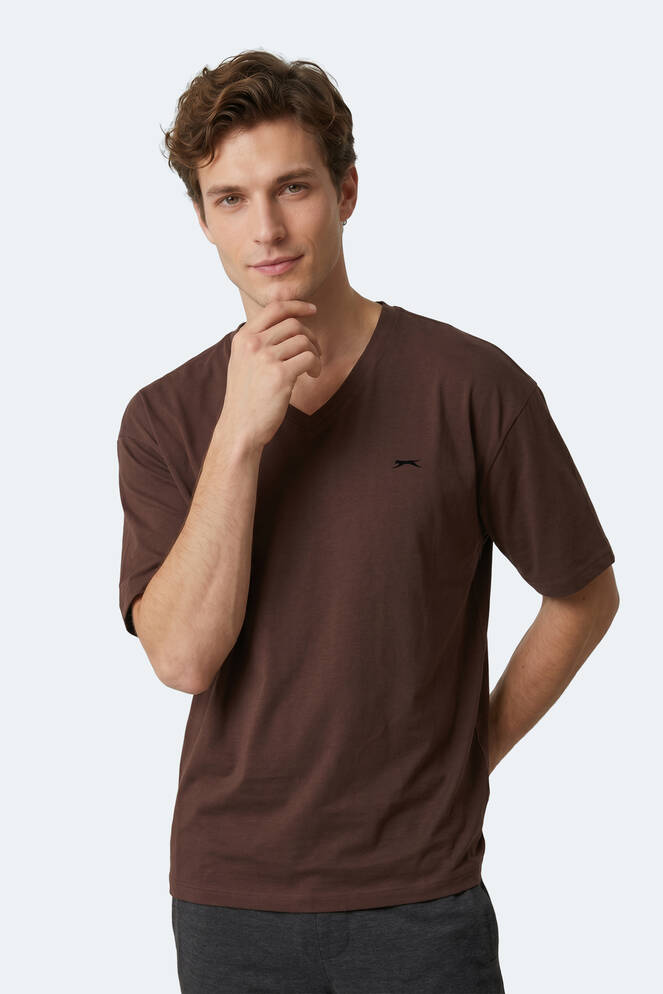 Slazenger KATRE Erkek Kahve Tişört