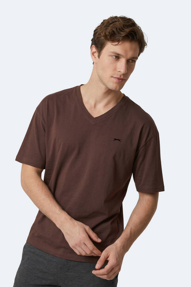Slazenger KATRE Erkek Kahve Tişört