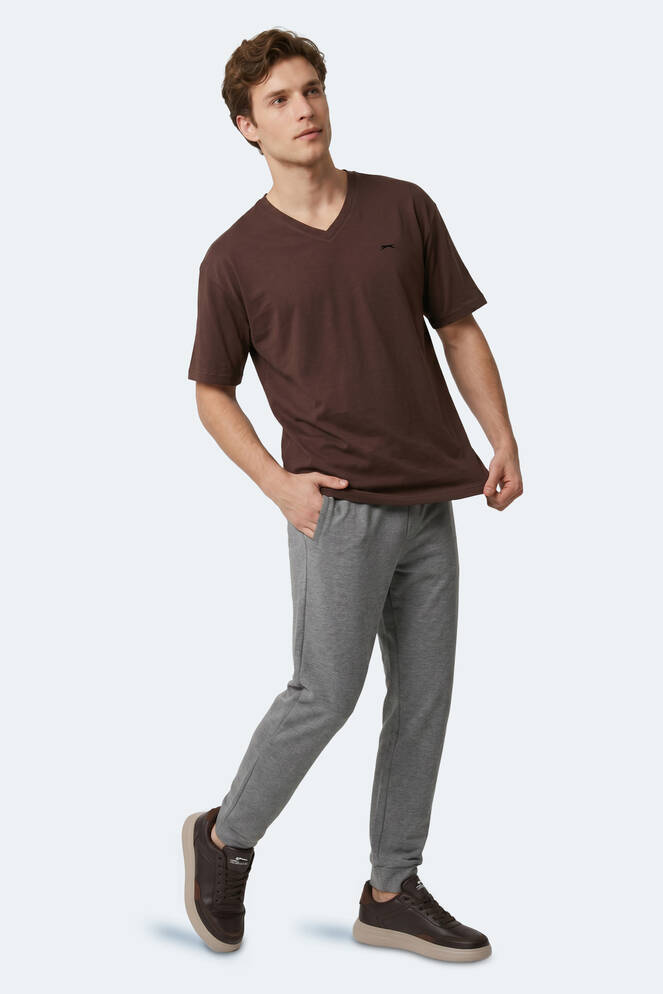 Slazenger KATRE Erkek Kahve Tişört