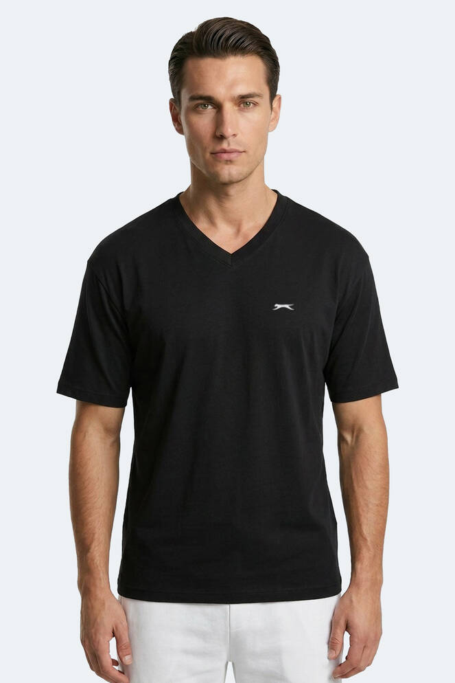 Slazenger KATRE Erkek Oversıze Siyah Tişört