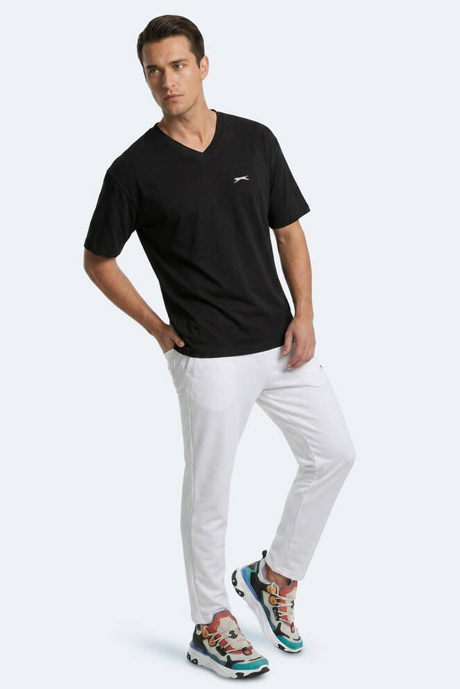 Slazenger KATRE Erkek Oversıze Siyah Tişört