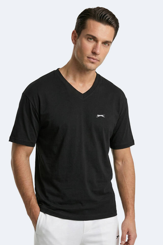 Slazenger KATRE Erkek Oversıze Siyah Tişört