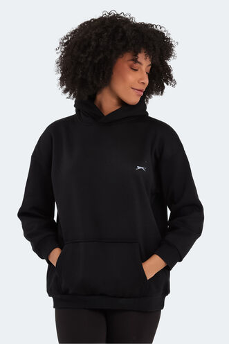 Slazenger - Slazenger KATSU Kadın Sweatshirt Siyah