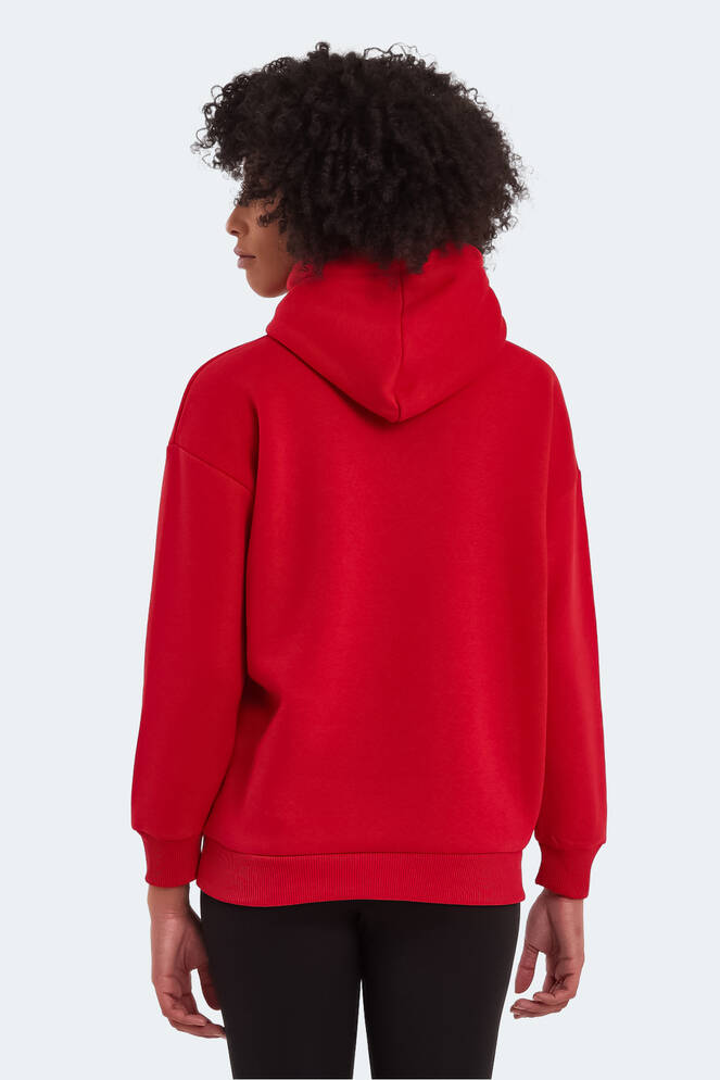 Slazenger KATSU Oversize Kadın Kırmızı Sweatshırt