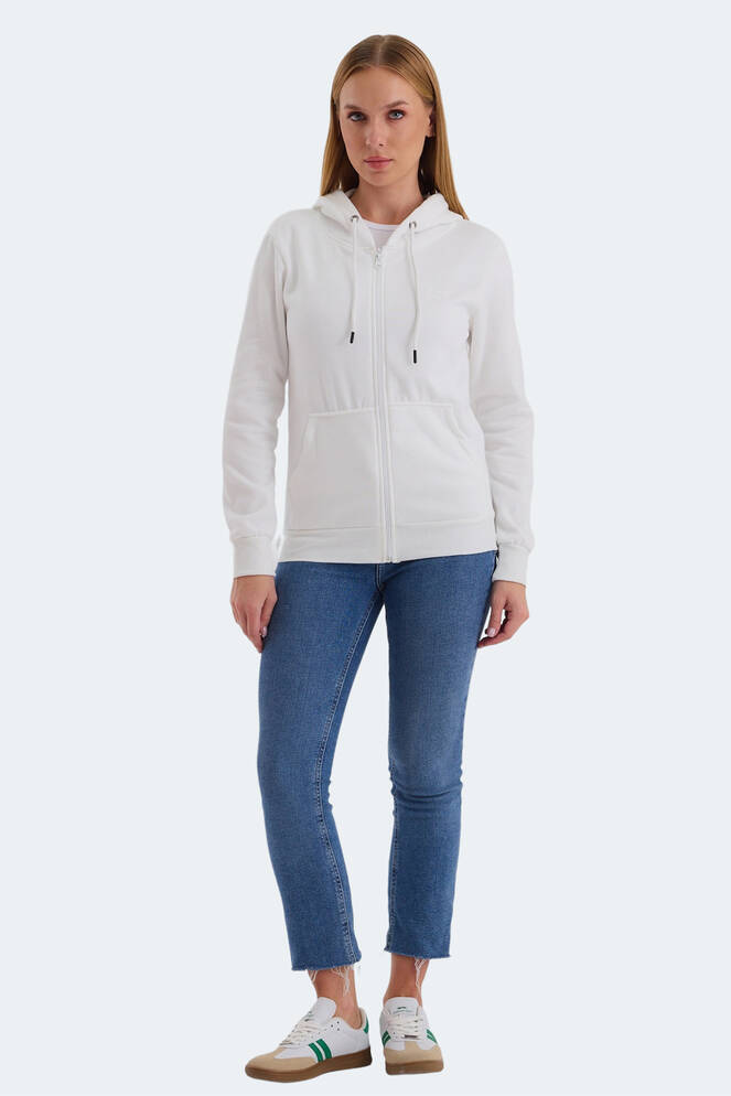 Slazenger KATYA Kadın Sweatshirt Beyaz