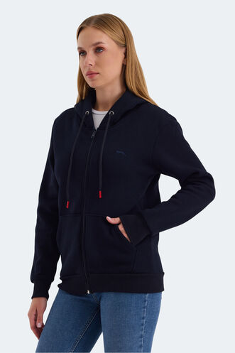 Slazenger KATYA Kadın Sweatshirt Lacivert - Thumbnail