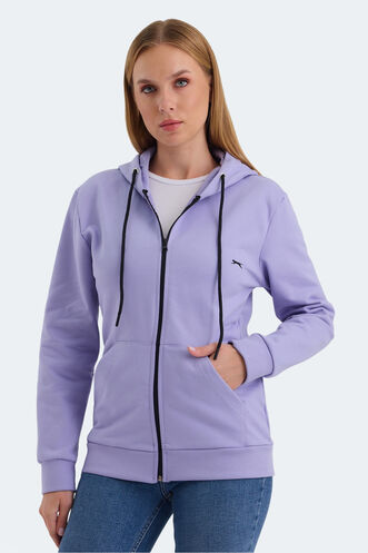 Slazenger KATYA Kadın Sweatshirt Lila - Thumbnail