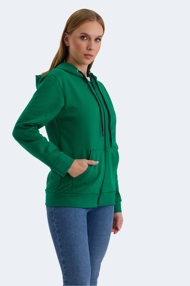 Slazenger KATYA Kadın Sweatshirt Nane Yeşili