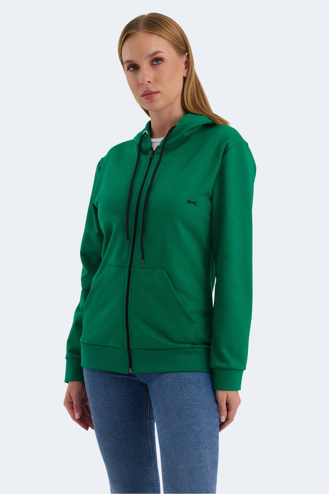 Slazenger KATYA Kadın Sweatshirt Nane Yeşili