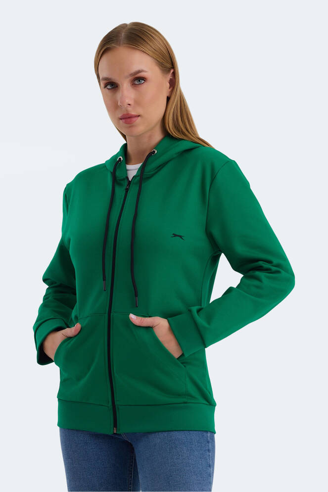 Slazenger KATYA Kadın Sweatshirt Nane Yeşili